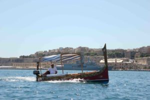 Typical Maltese boat in Senglea